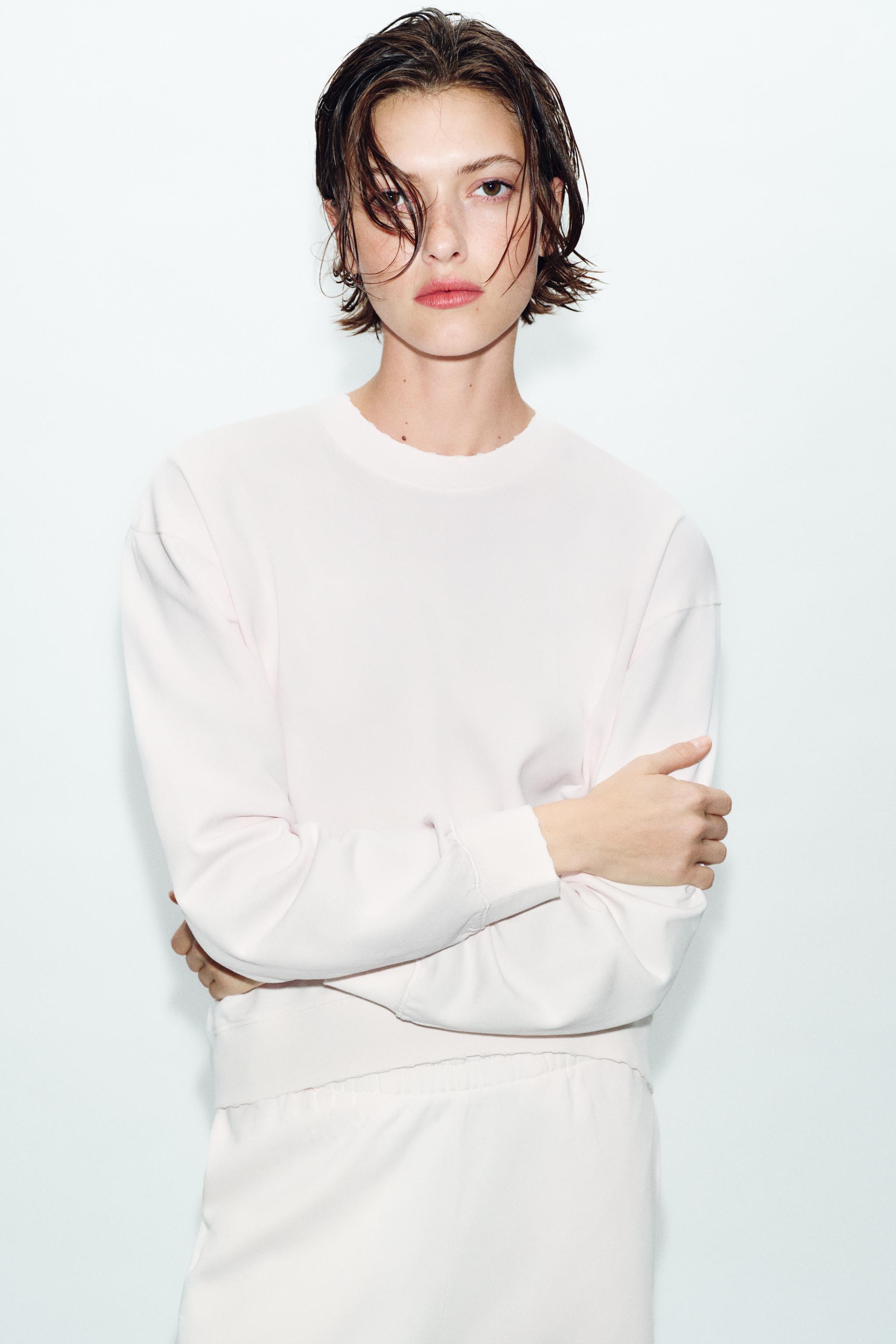 WASHED EFFECT SWEATSHIRT
